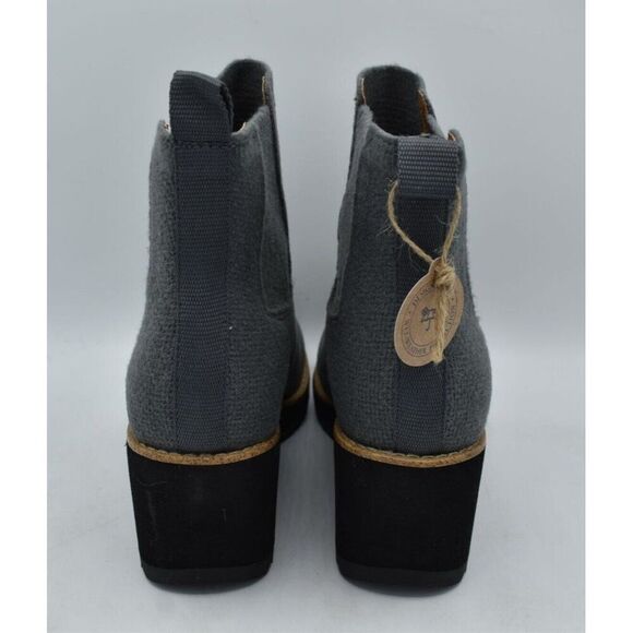 Sofft Womens Size 9 Eiley Grey Knit Water Resistant Platform Wedge Boots - Picture 4 of 9